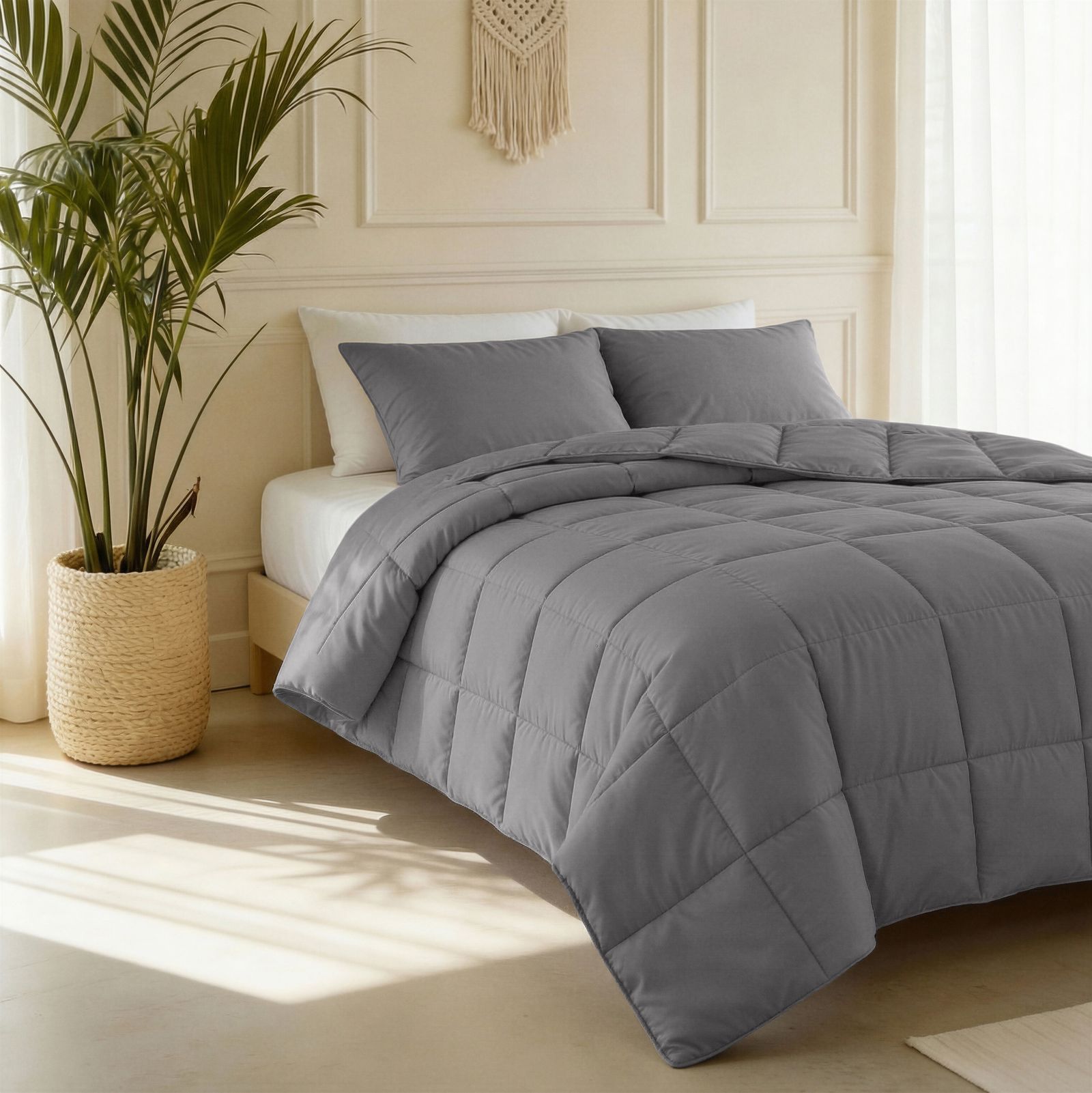NordSleeps NordDream Lazy Percale peitto antrasiitti puuvilla