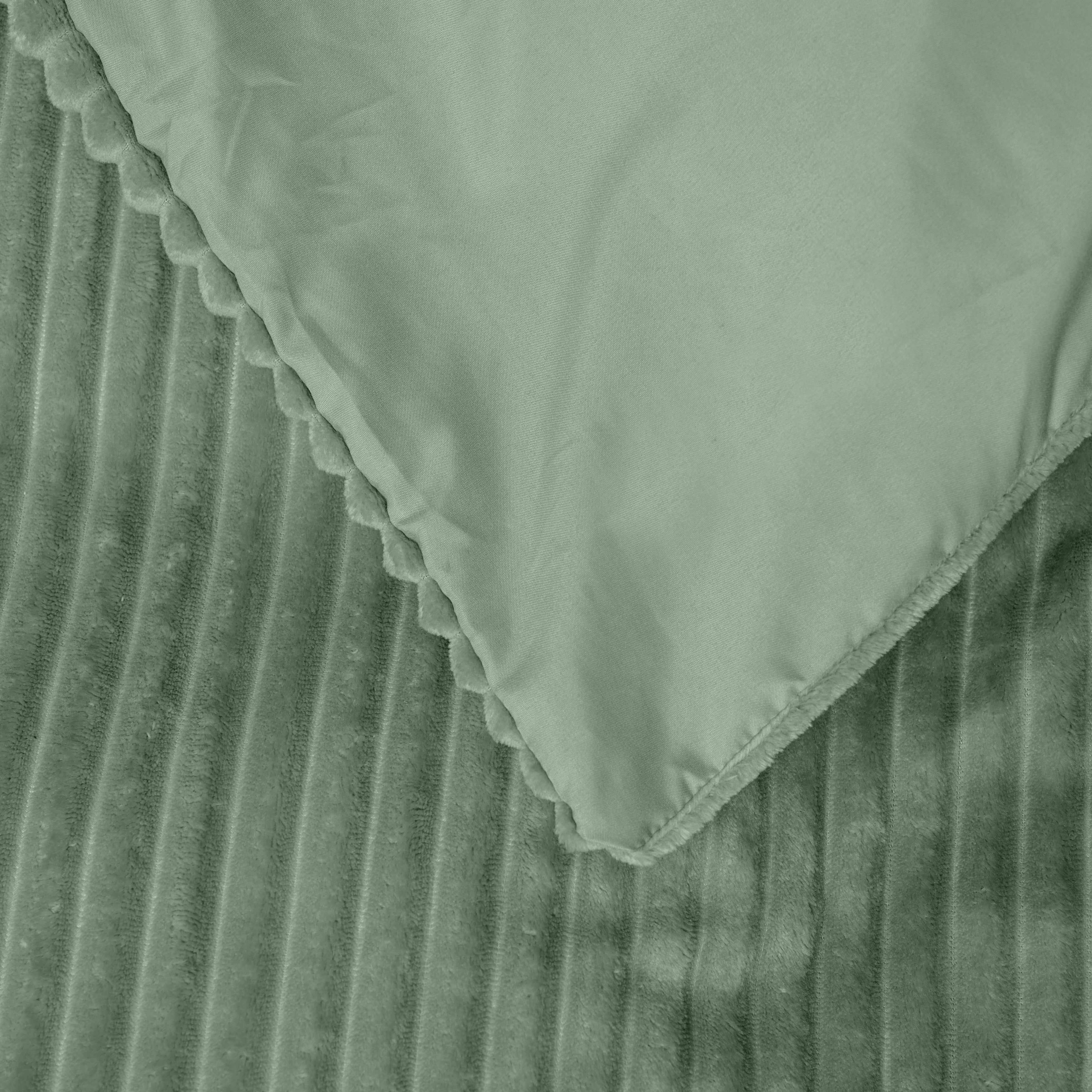 NordDream Teddy Rib pussilakanasetti vihreä 200x220 teddy