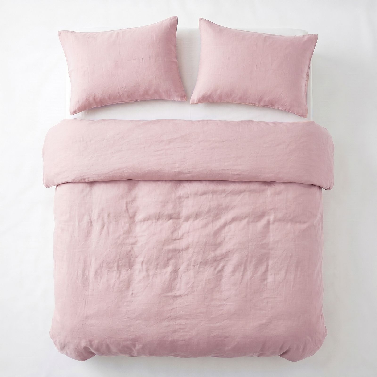 NordDream Stone Washed Roosa pussilakana 140x200/220 pehmeä puuvilla