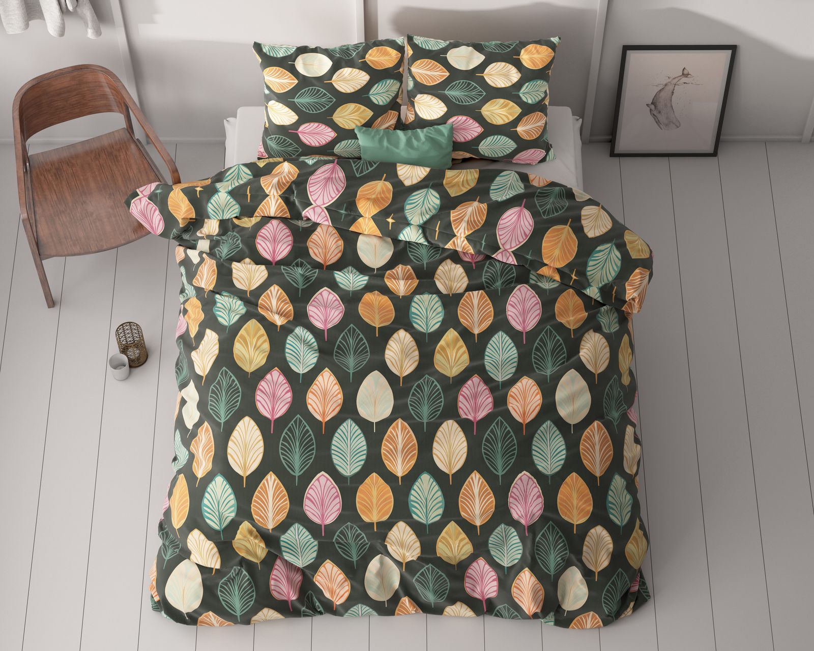 NordDream Classy Oscar pussilakana multi 200x220 cm kuvioitu