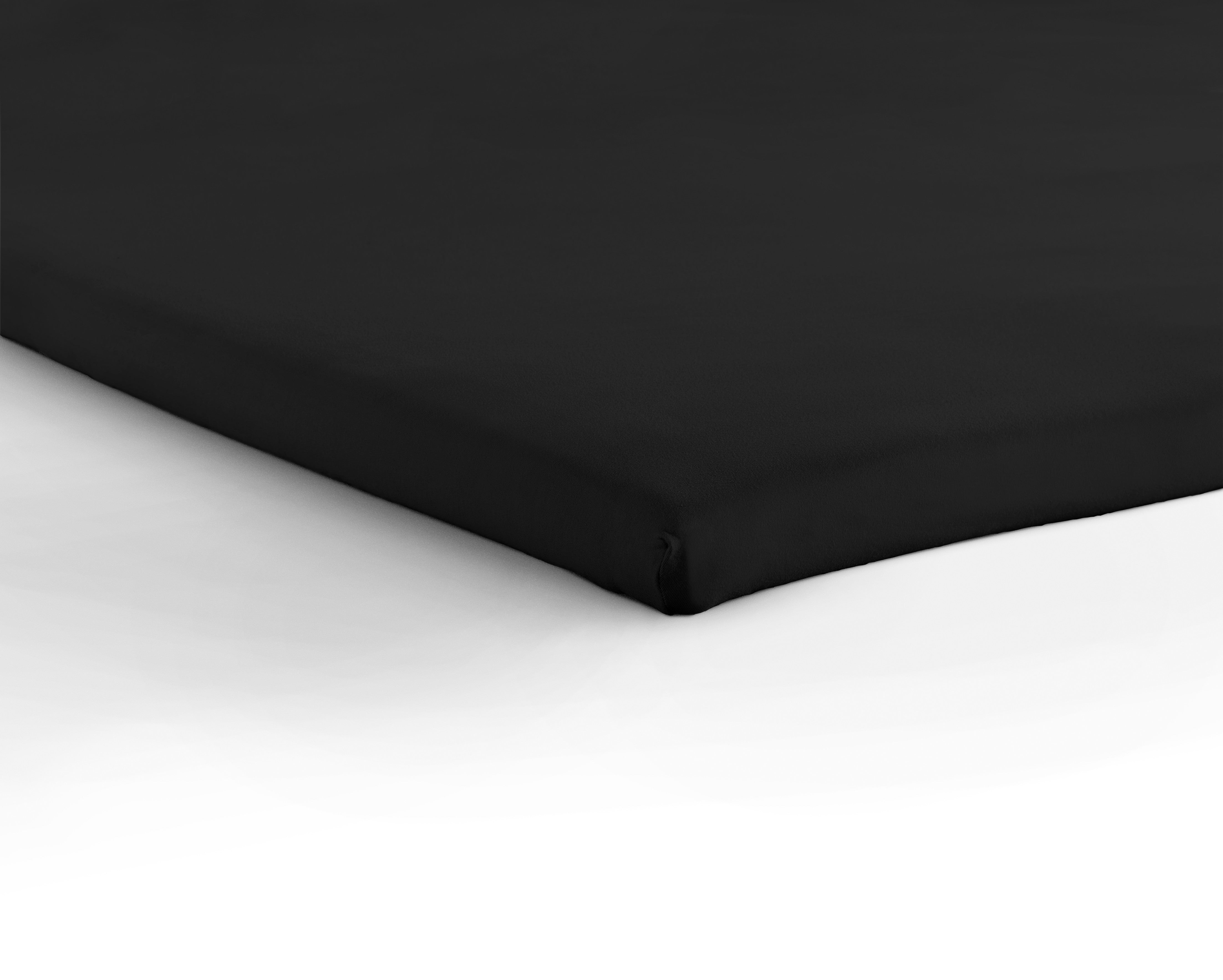 NordDream Jersey sijauspatjan aluslakana musta 190x200 cm joustava