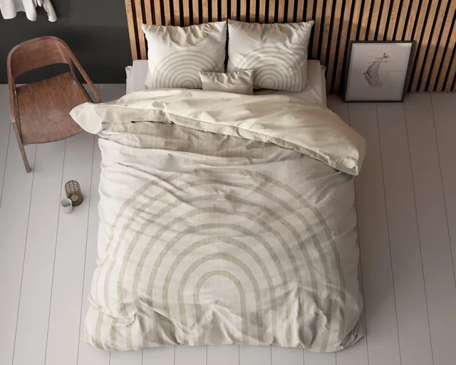 NordDream Essentials Lobna Beige pussilakana 200x220 mikrokuitu