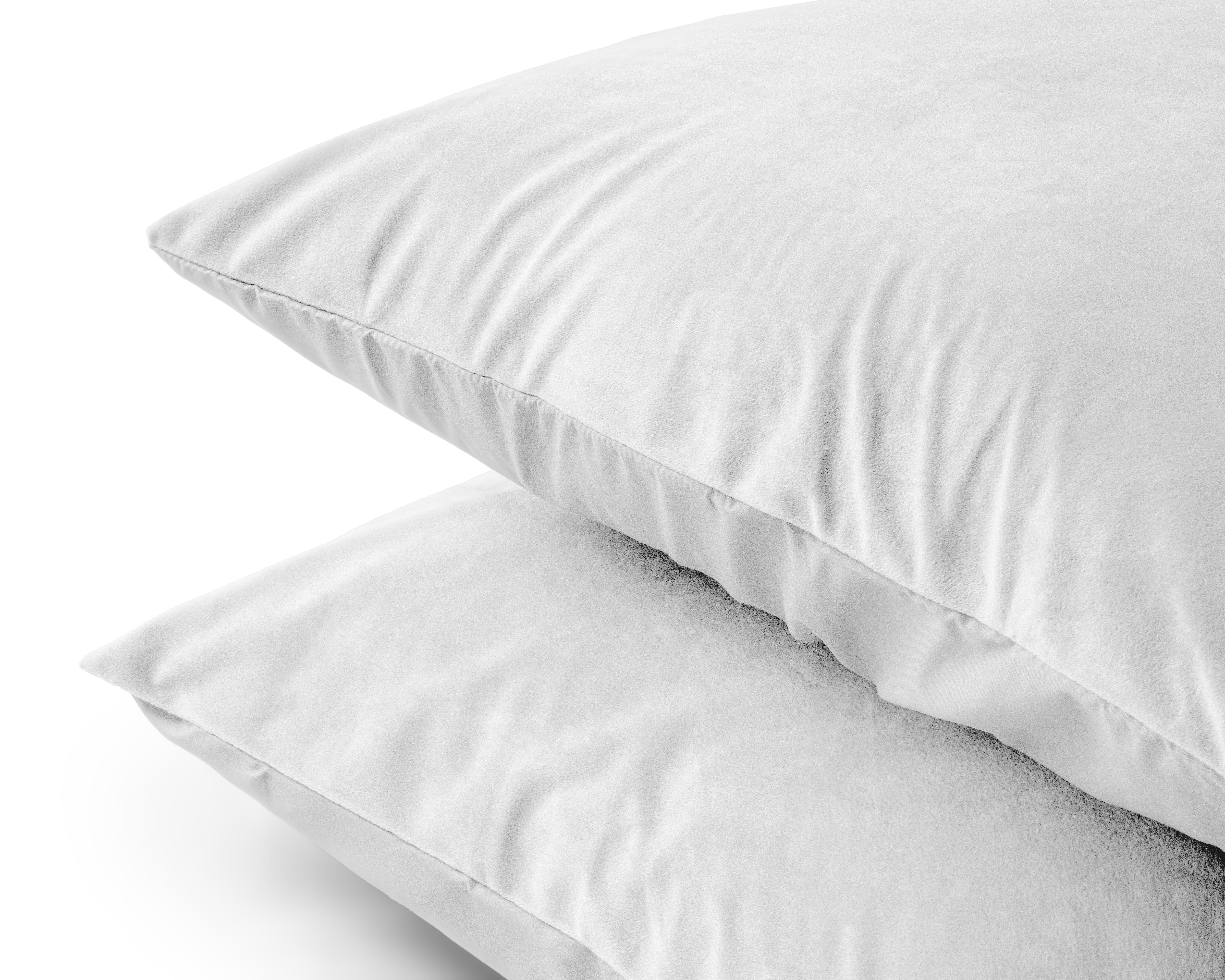 NordDream Velvet tyynyliina valkoinen 60x70 2-pack sametti