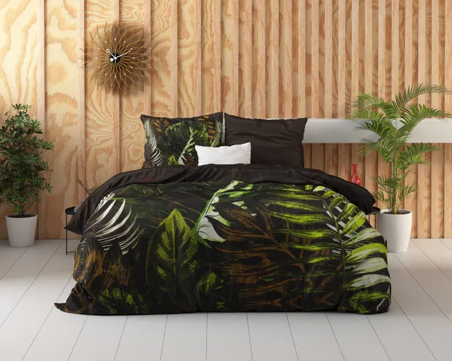 NordDream Botanical Jungle Art 2 pussilakana 240x220 taupe