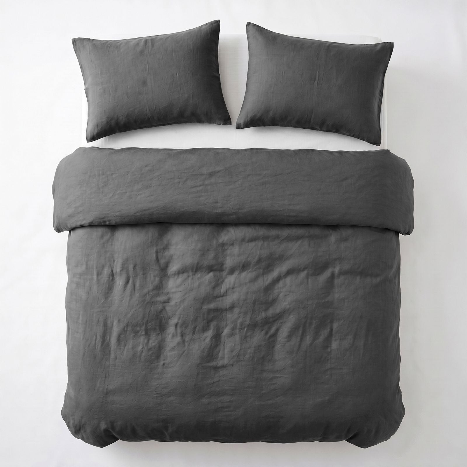 NordDream Stone Washed pussilakana 240x200/220 antrasiitti