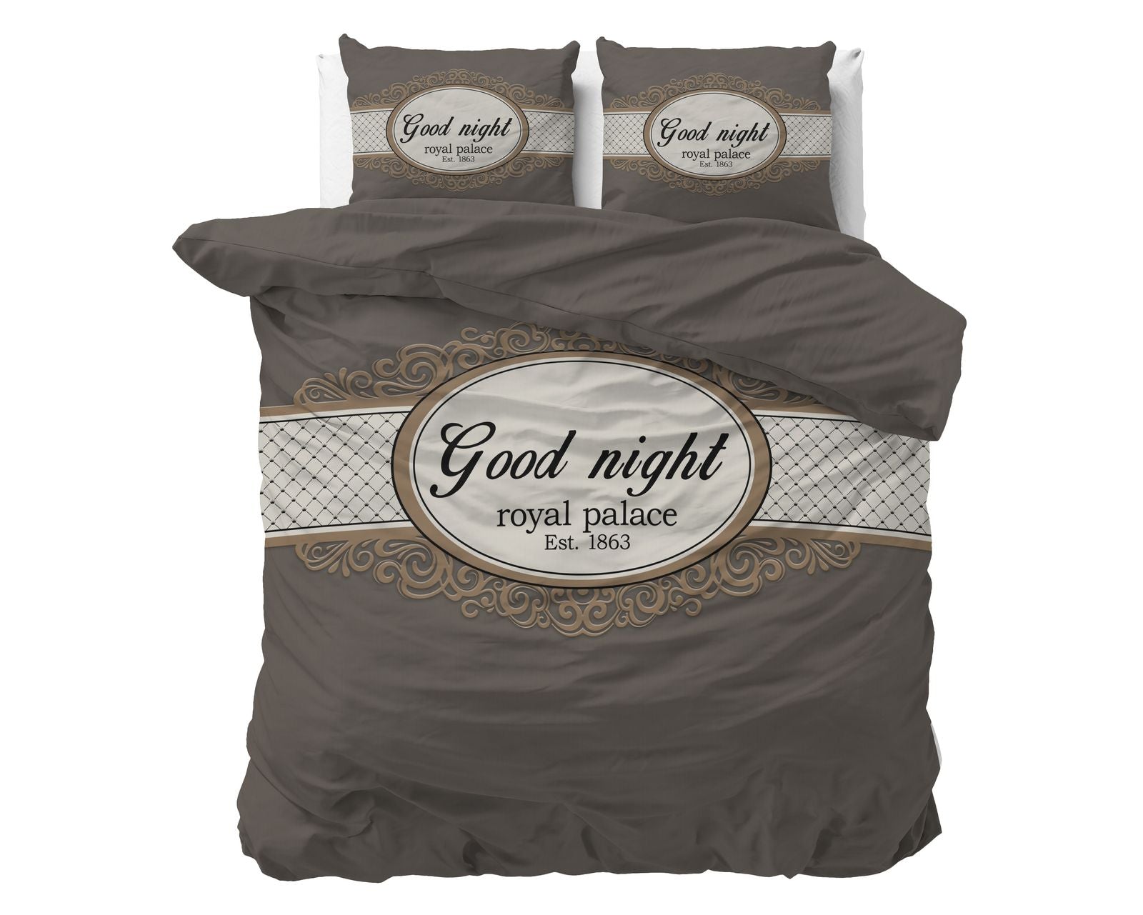 NordDream Essentials Royal Palace Taupe pussilakana 200x200/220 mikrok