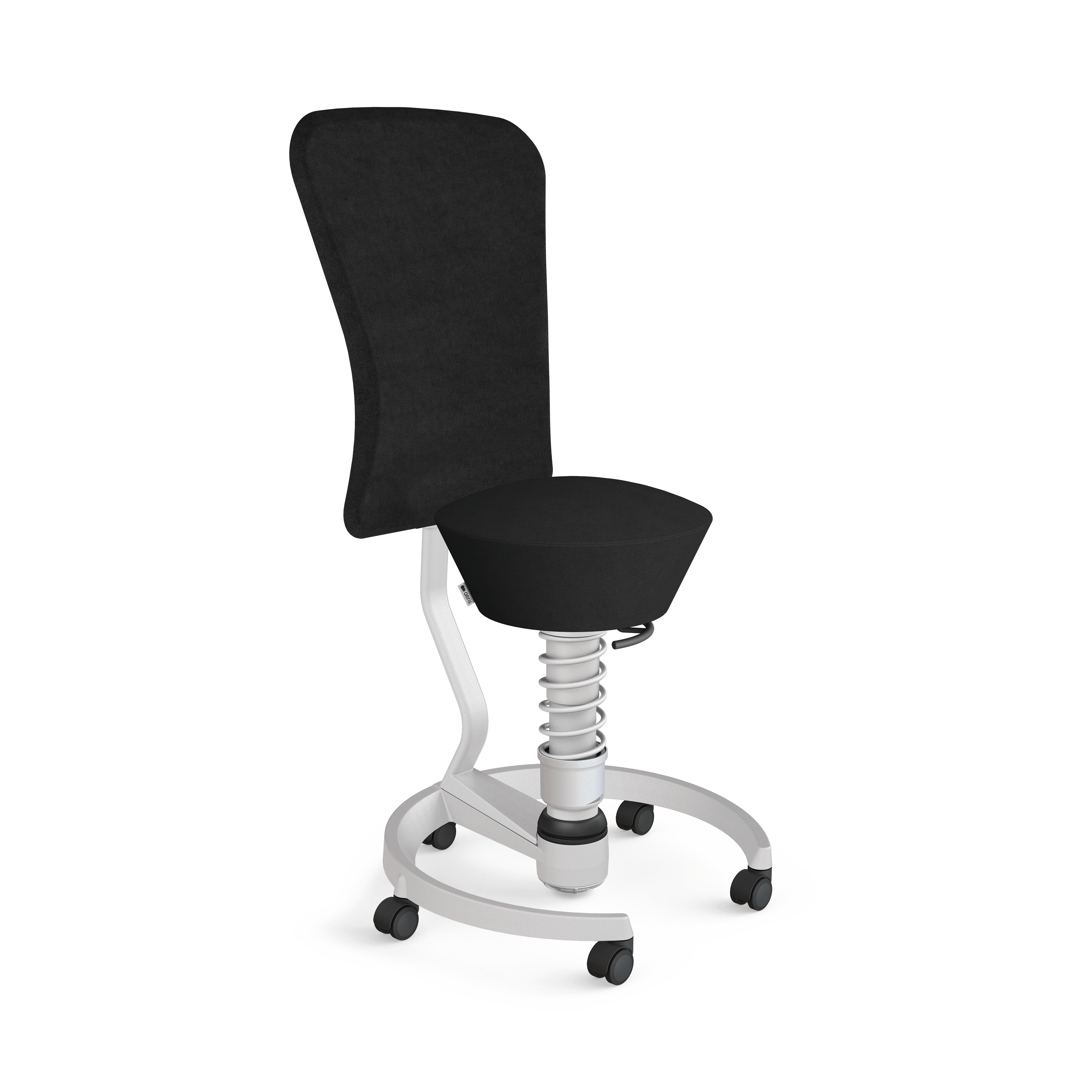 Aeris Swopper selkänojalla työtuoli musta mikrokuitu Comfort