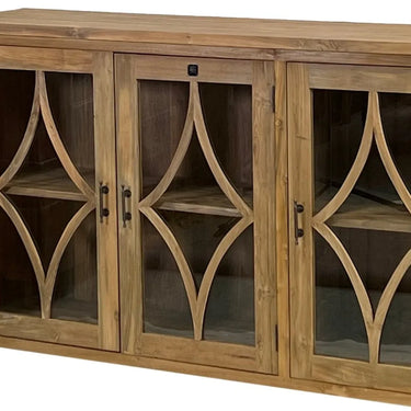 Sasus Verona vitriinisenkki kierrätystiikki 150 x 39 x 94 cm