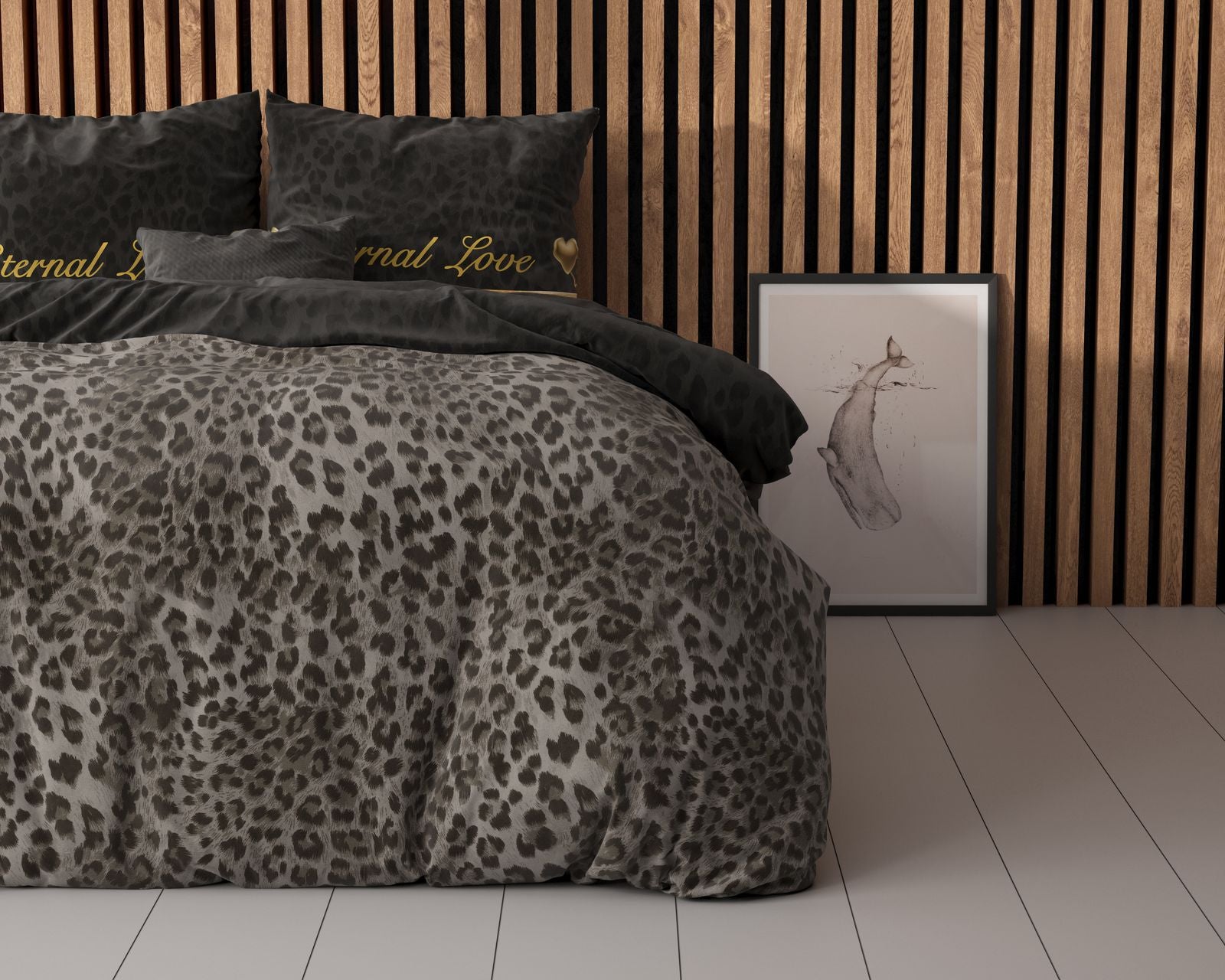 NordDream Elegance Eternal Love pussilakana musta 200x220 cm