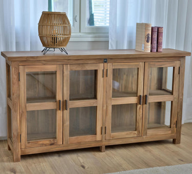 Sasus Monza vitriinisenkki kierrätystiikki 150 x 35 x 80 cm