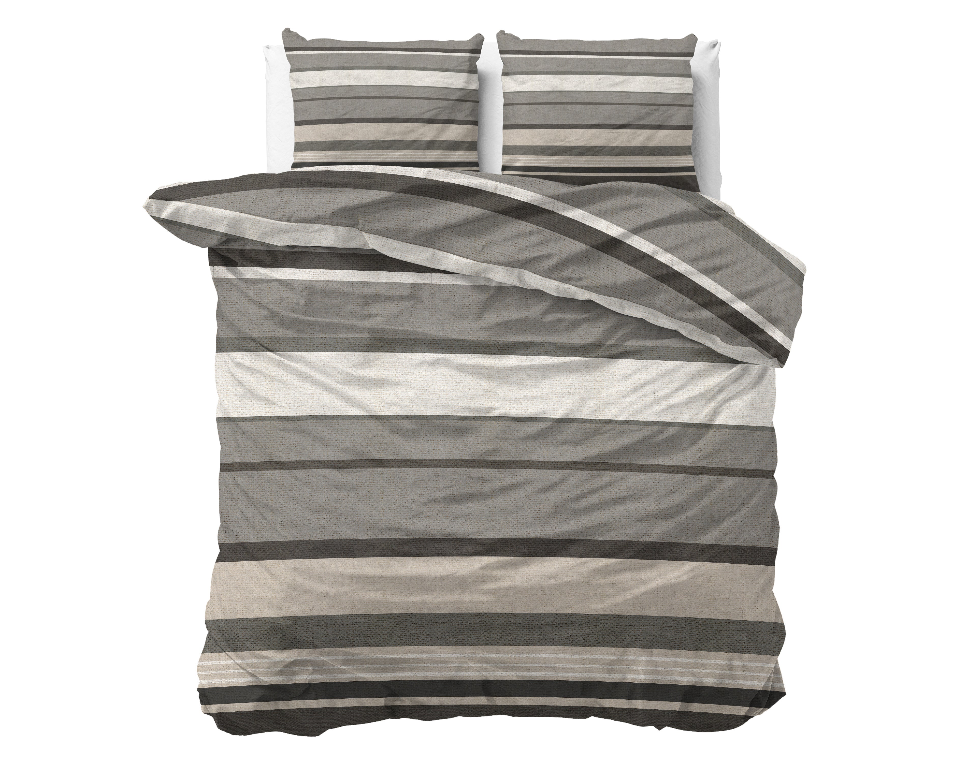 NordDream Flanel Zuma pussilakanasetti taupe 200x200/220 lämmin