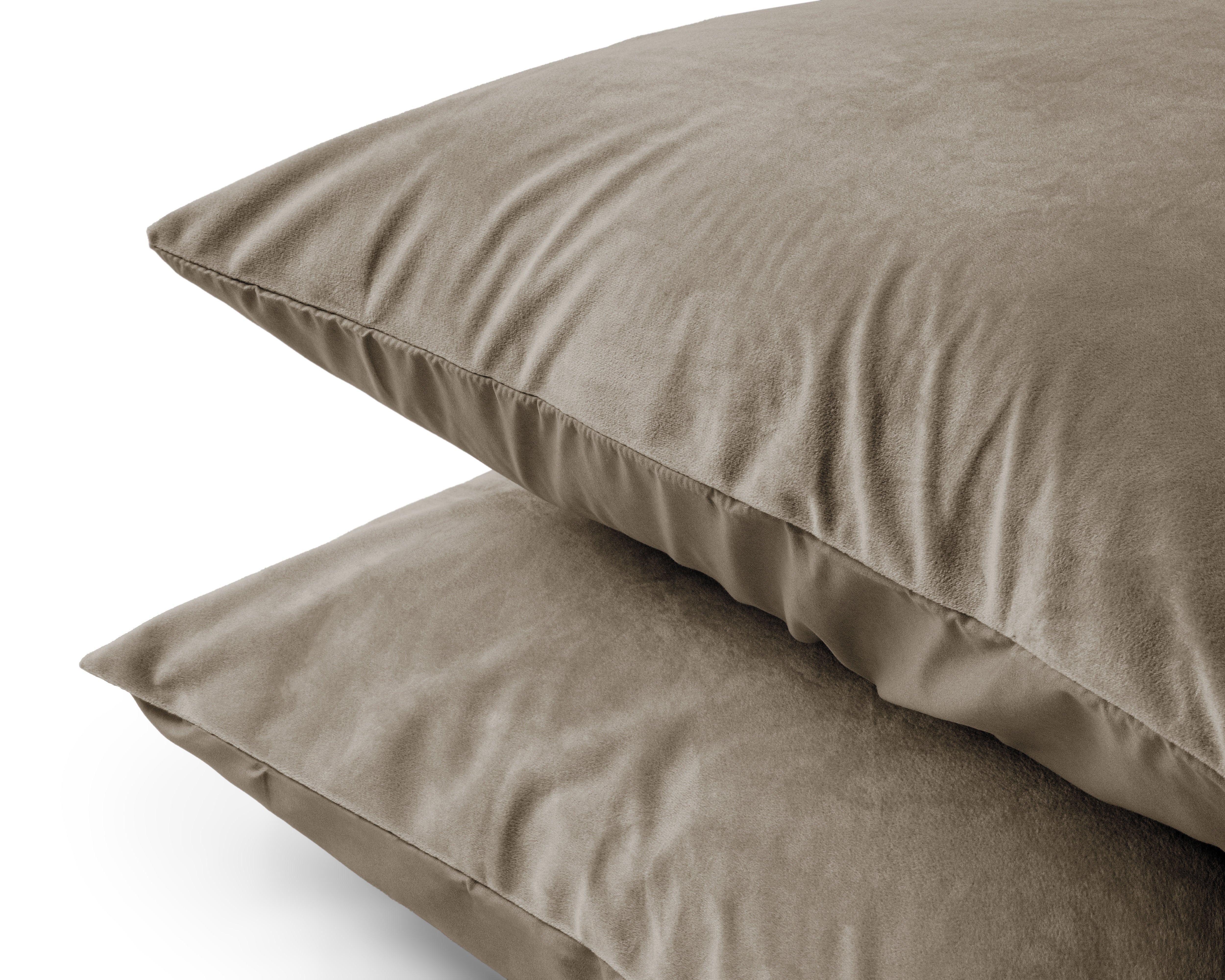 NordSleeps NordDream Velvet tyynyliinat 60x70 taupe 2-pack