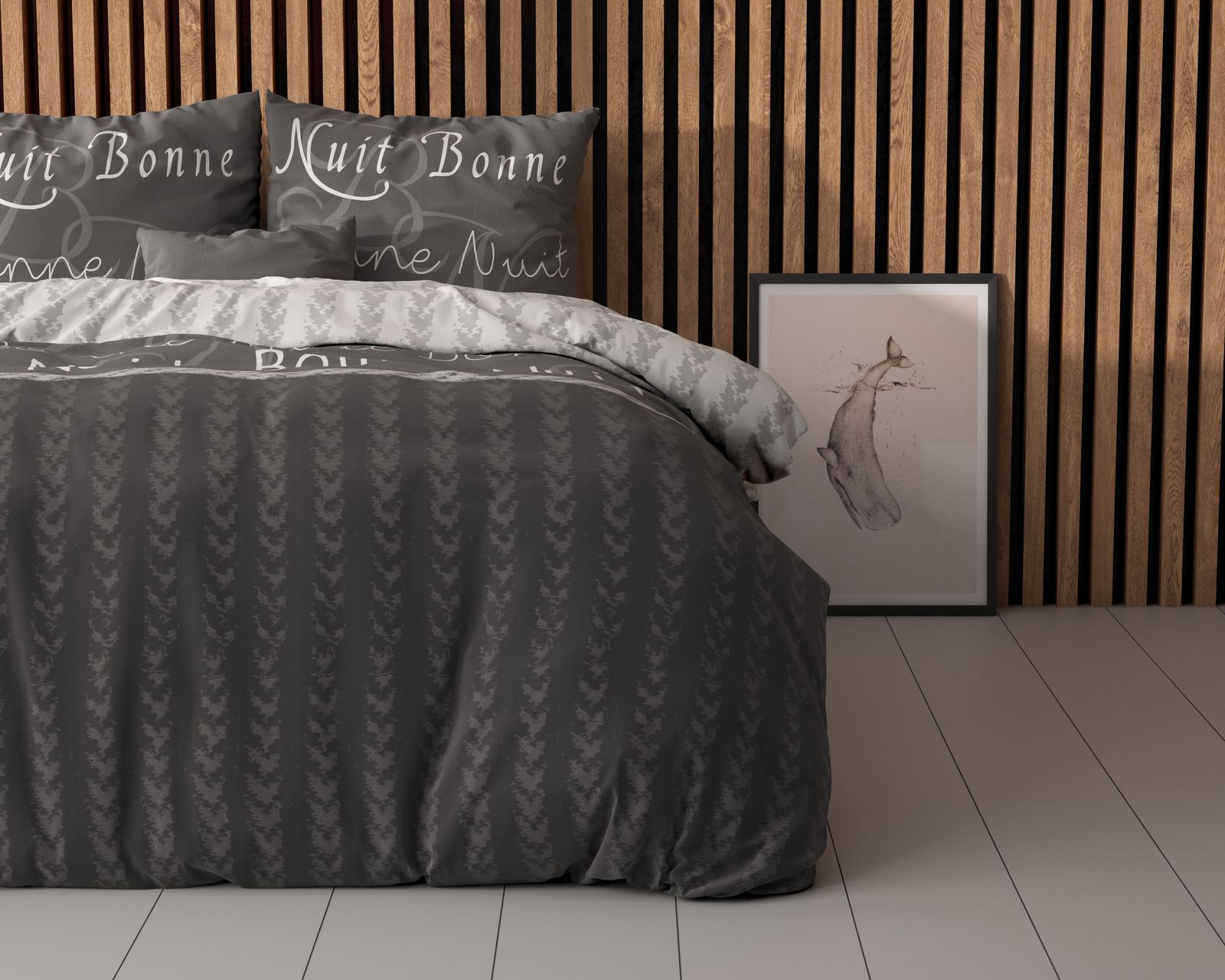 NordDream Elegance Bonne Nuit 4 pussilakana 200x220 antrasiitti