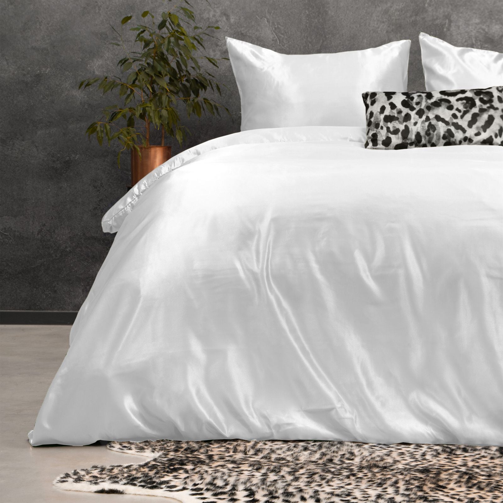 NordDream Beauty pussilakana 140x200/220 valkoinen satiini