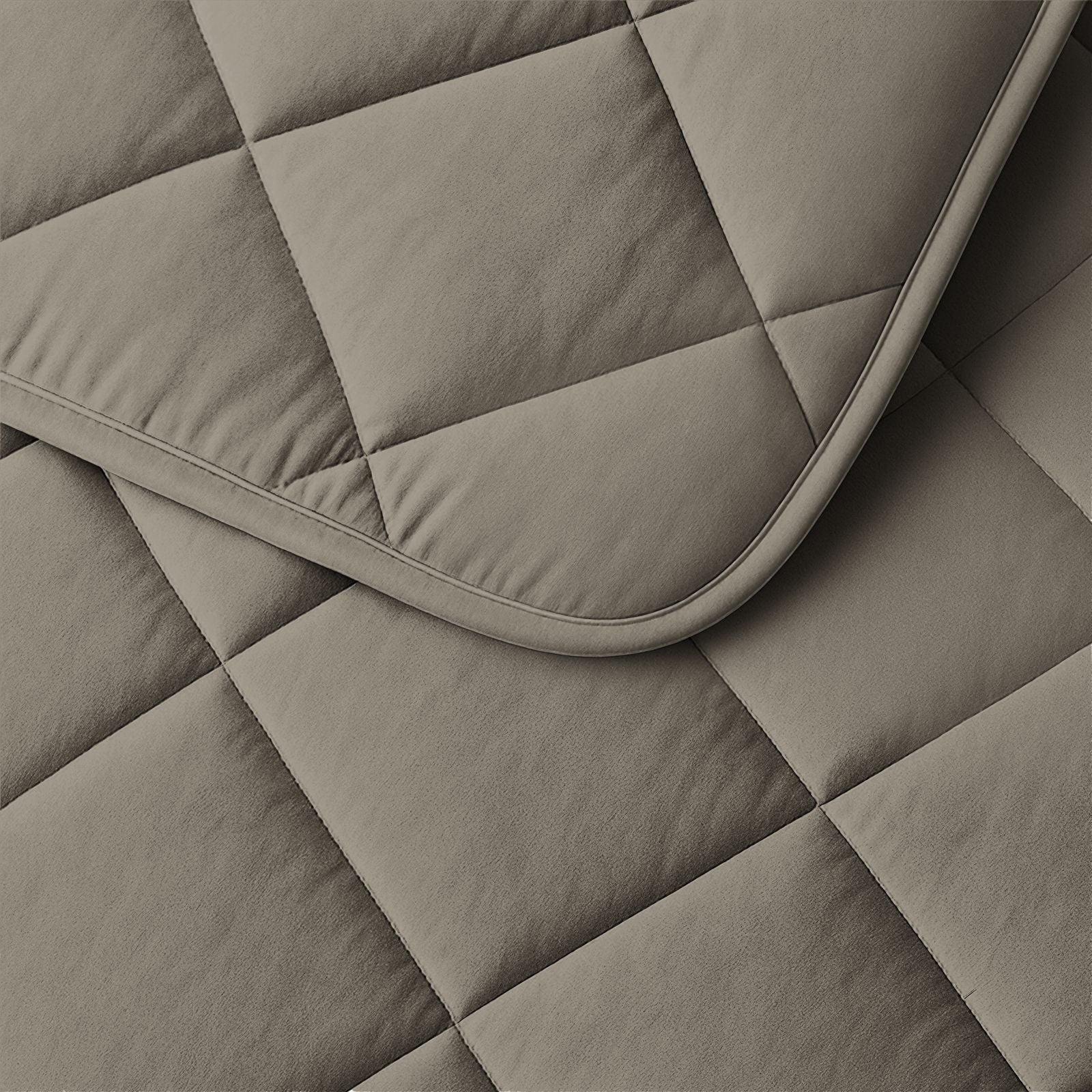 NordDream Lazy peitto taupe/harmaa 200x200 cm pestävä