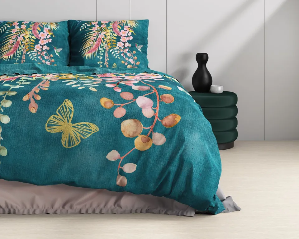 NordDream Satin Kamala pussilakana vihreä 240x220