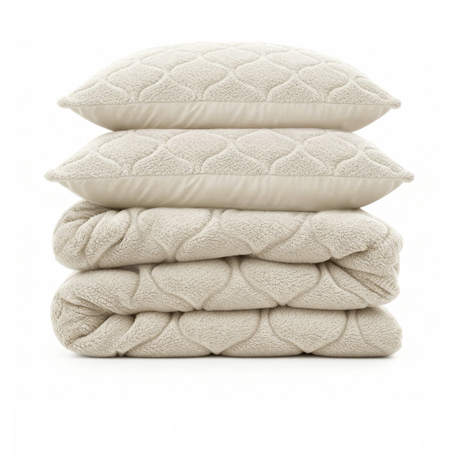 NordDream Lazy teddy-peitto 140x200 beige pörrö