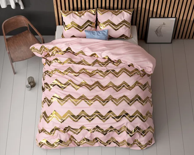 NordDream Glamour Wave pussilakana roosa 240x220 cm