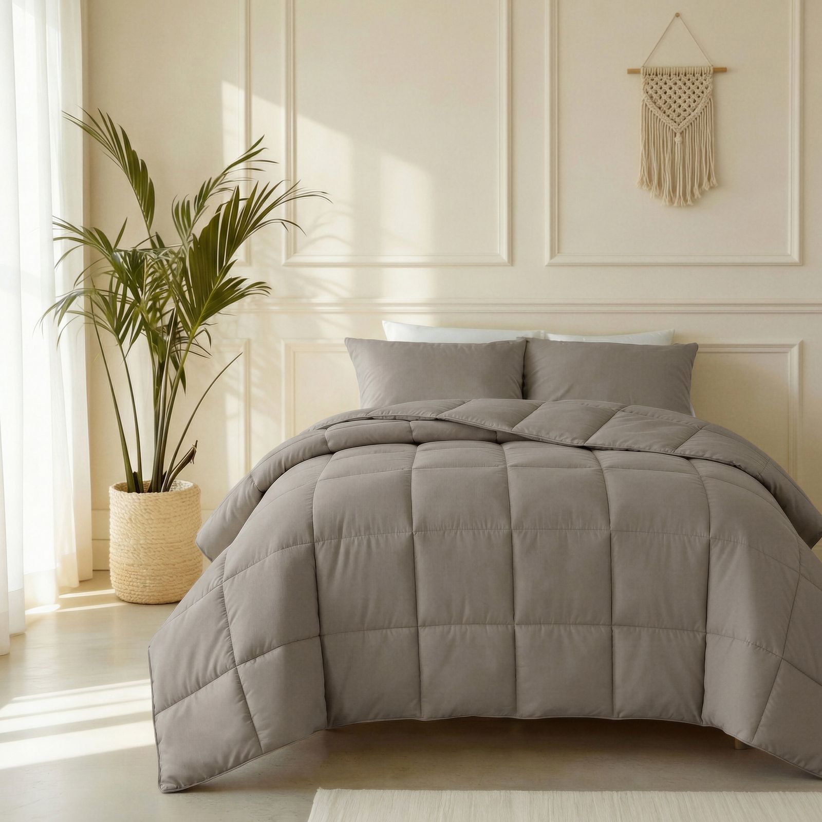 NordDream Lazy Percale peitto 240x220 puuvilla taupe