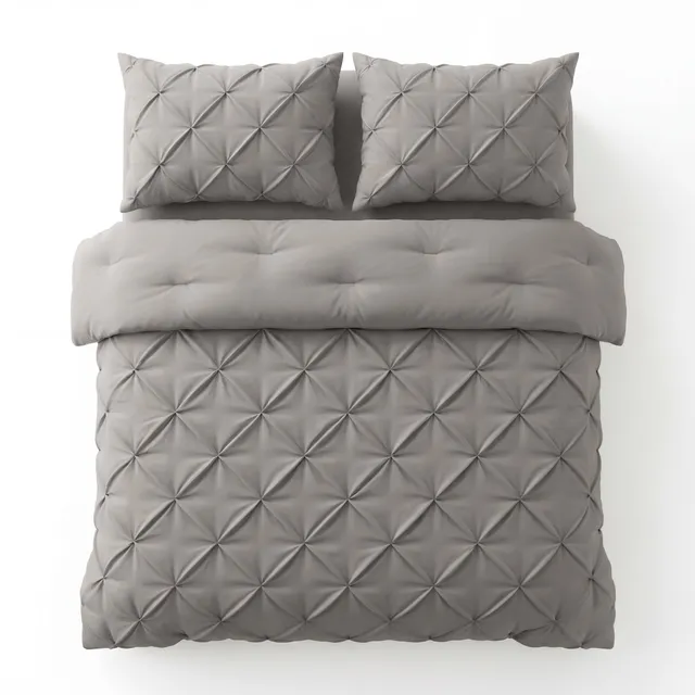 NordDream Lazy Pintuck peitto taupe/harmaa 200x200 pestävä