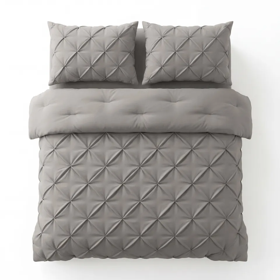 NordDream Lazy Pintuck peitto taupe/harmaa 200x200 pestävä