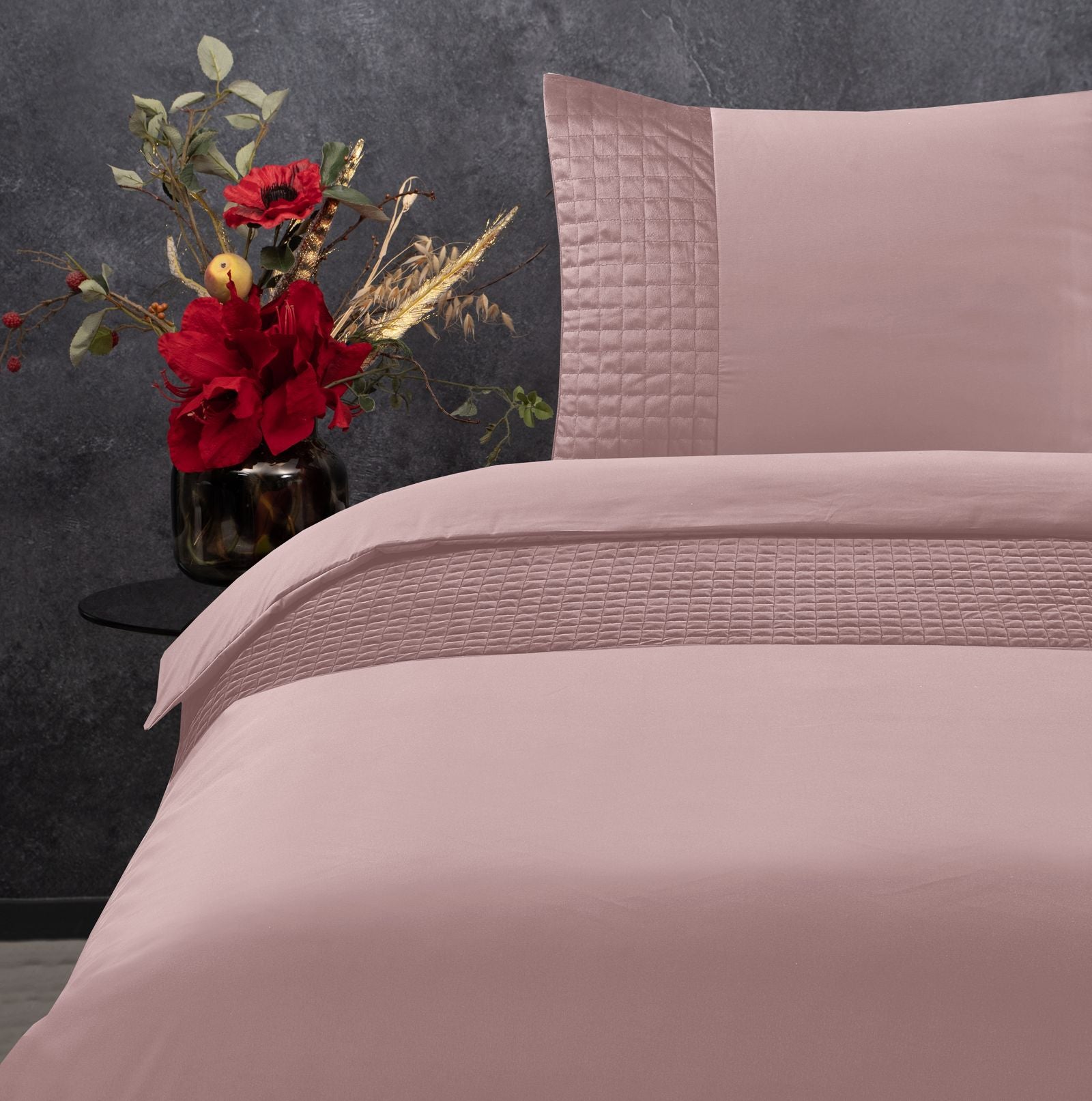 NordDream Velvet pussilakana roosa 200x220 sametti