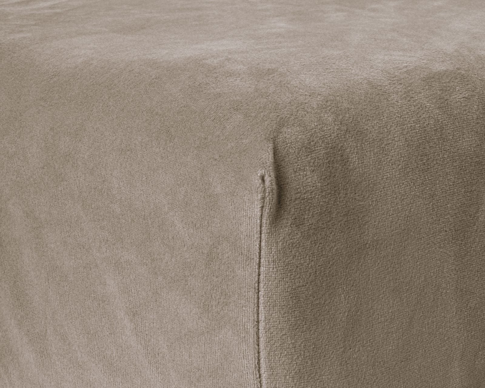 NordDream Velvet aluslakana 90x200 taupe sametti