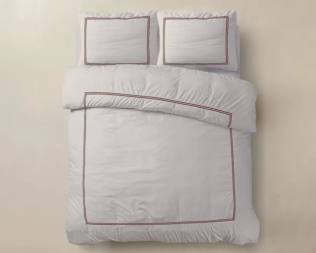 NordDream Hotel Line Brata pussilakanasetti taupe 200x200/260 cm