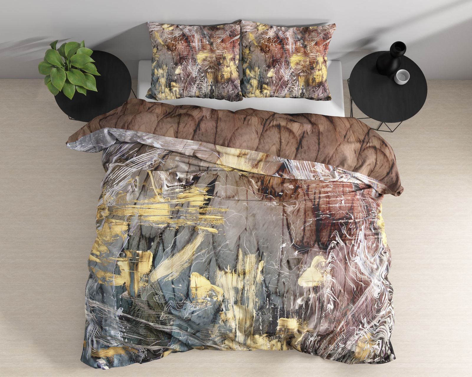 NordDream Marble Sarda pussilakana 240x220 satiini multi