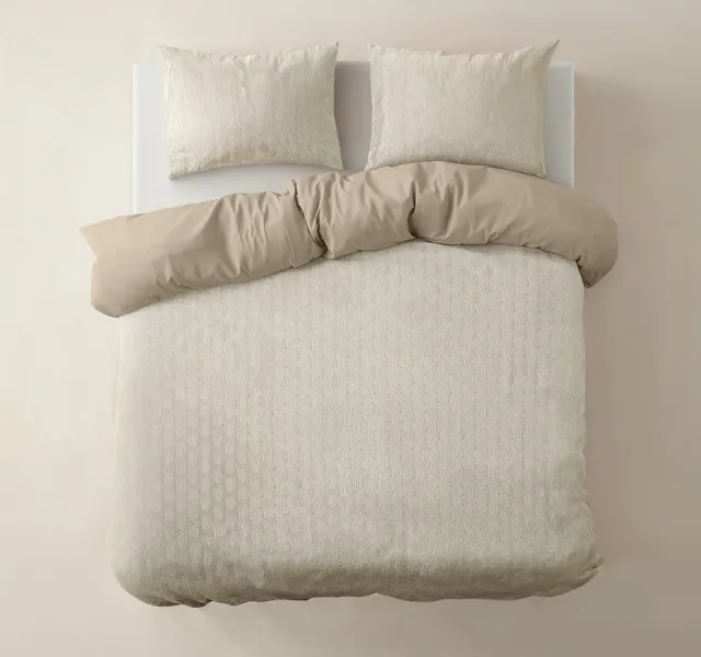 NordDream Flanel pussilakana Art beige 200x220 cm sis lakanat