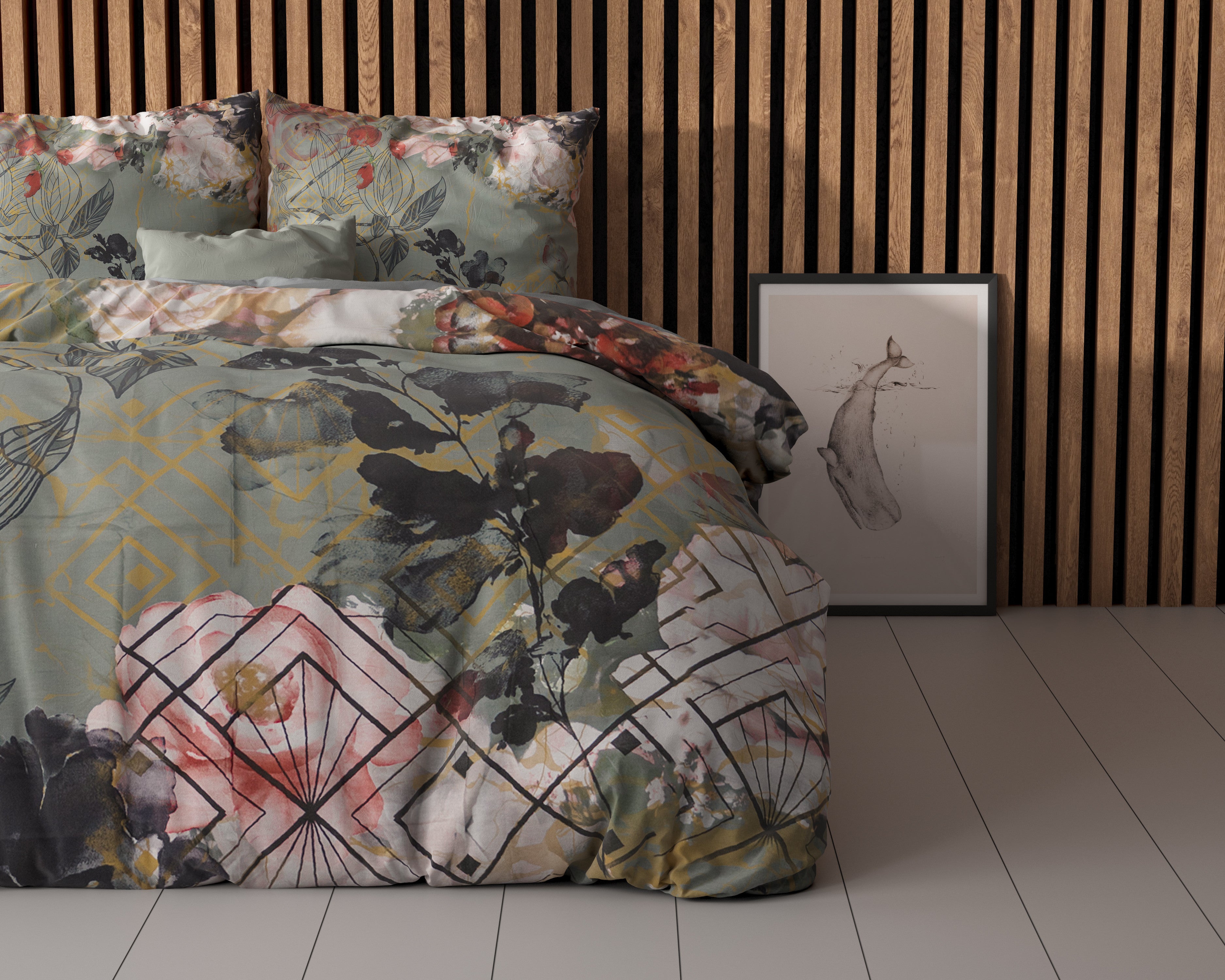 NordDream Essentials Triangle Nature pussilakana 240x200 vihreä