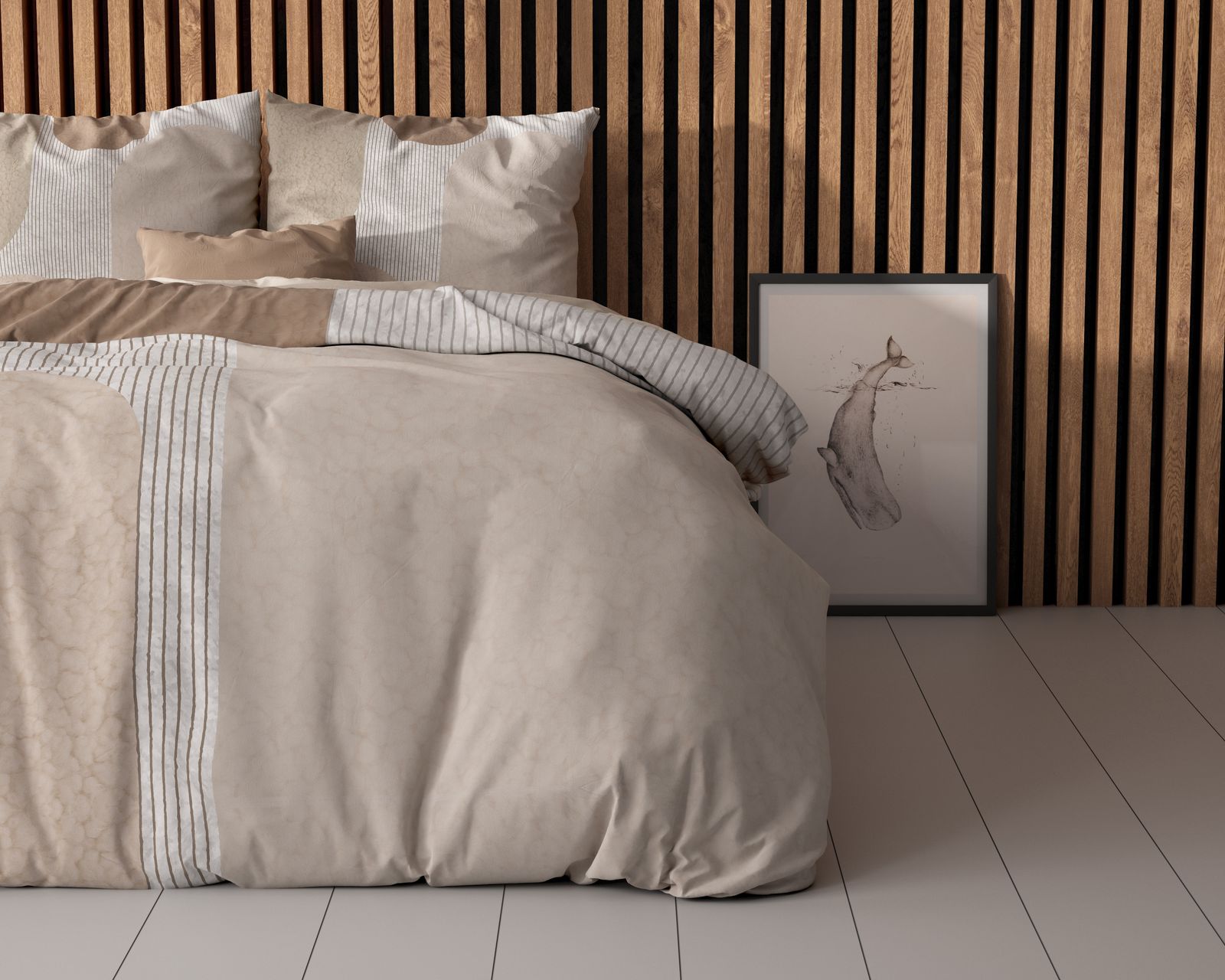 NordDream Essentials Teddy pussilakana kerma 200x200/220 printti