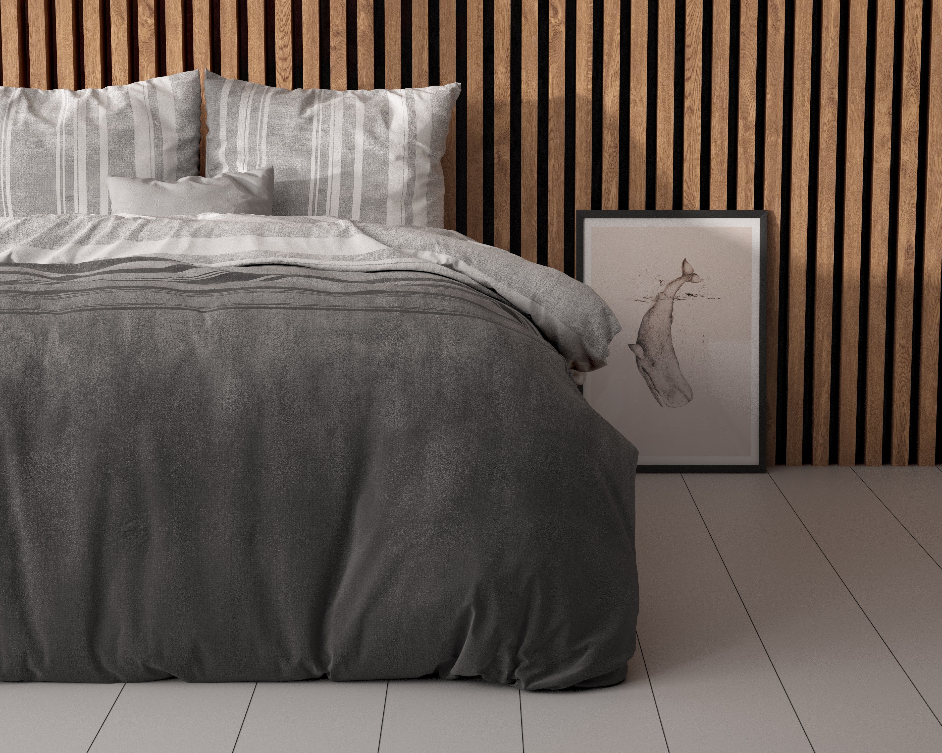 NordDream Elegance Moon Lights pussilakana 240x200/220 harmaa