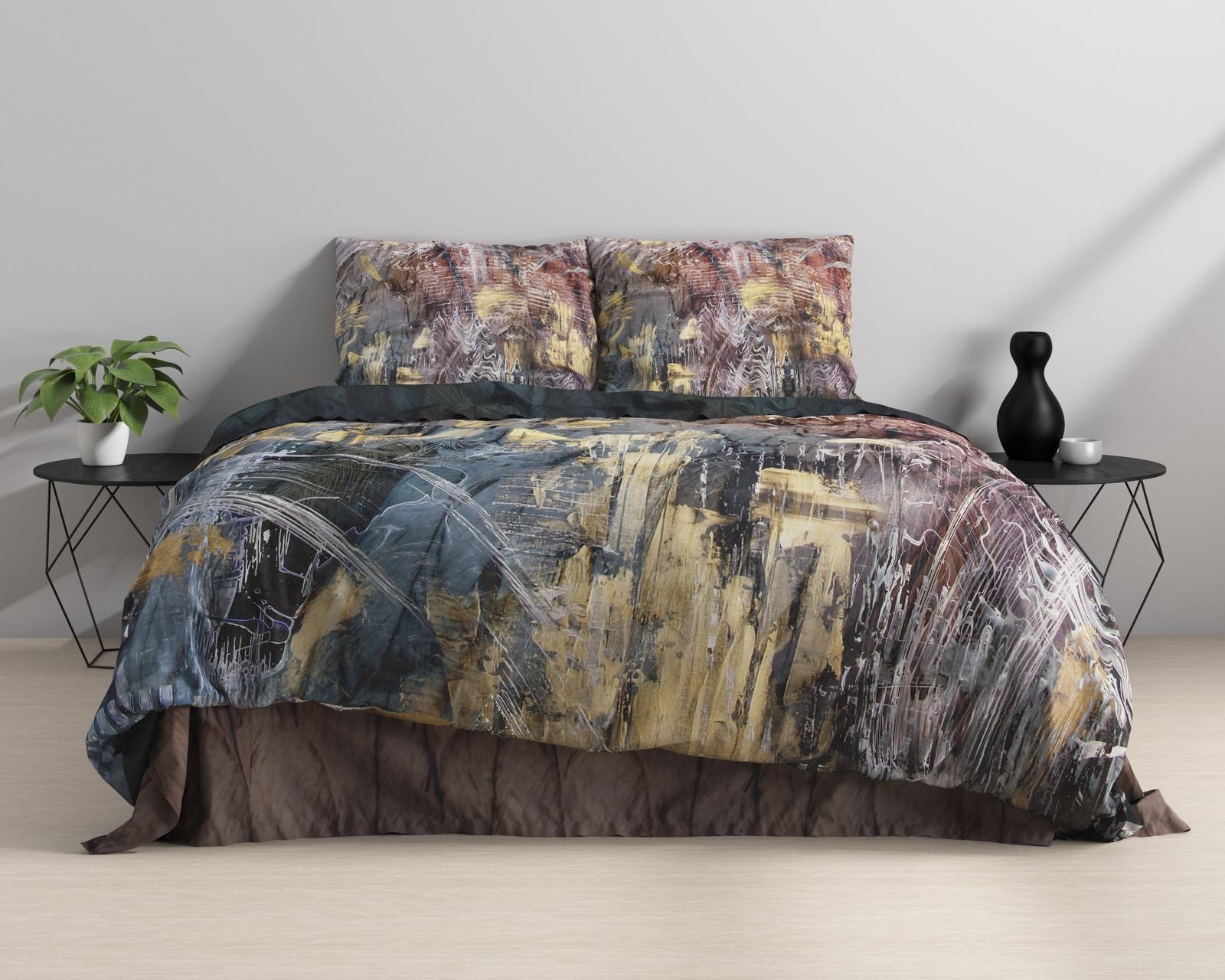 NordDream Marble Sarda pussilakana 240x220 satiini multi