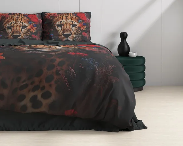 NordDream Leopardo pussilakana multi 200x220 satiini