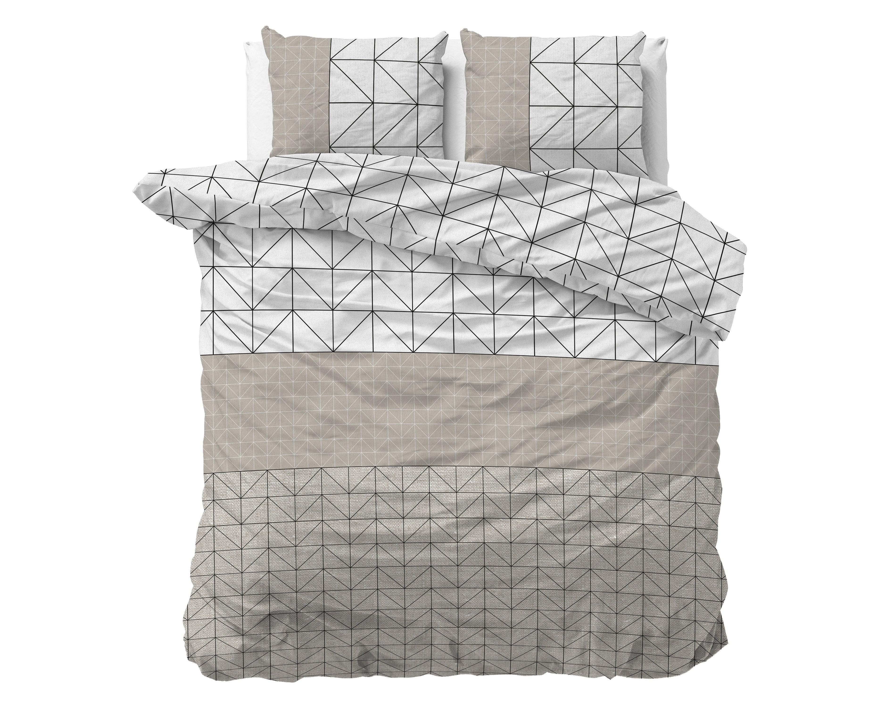 NordDream Flanel pussilakana Gino Taupe flanelli 150 gsm