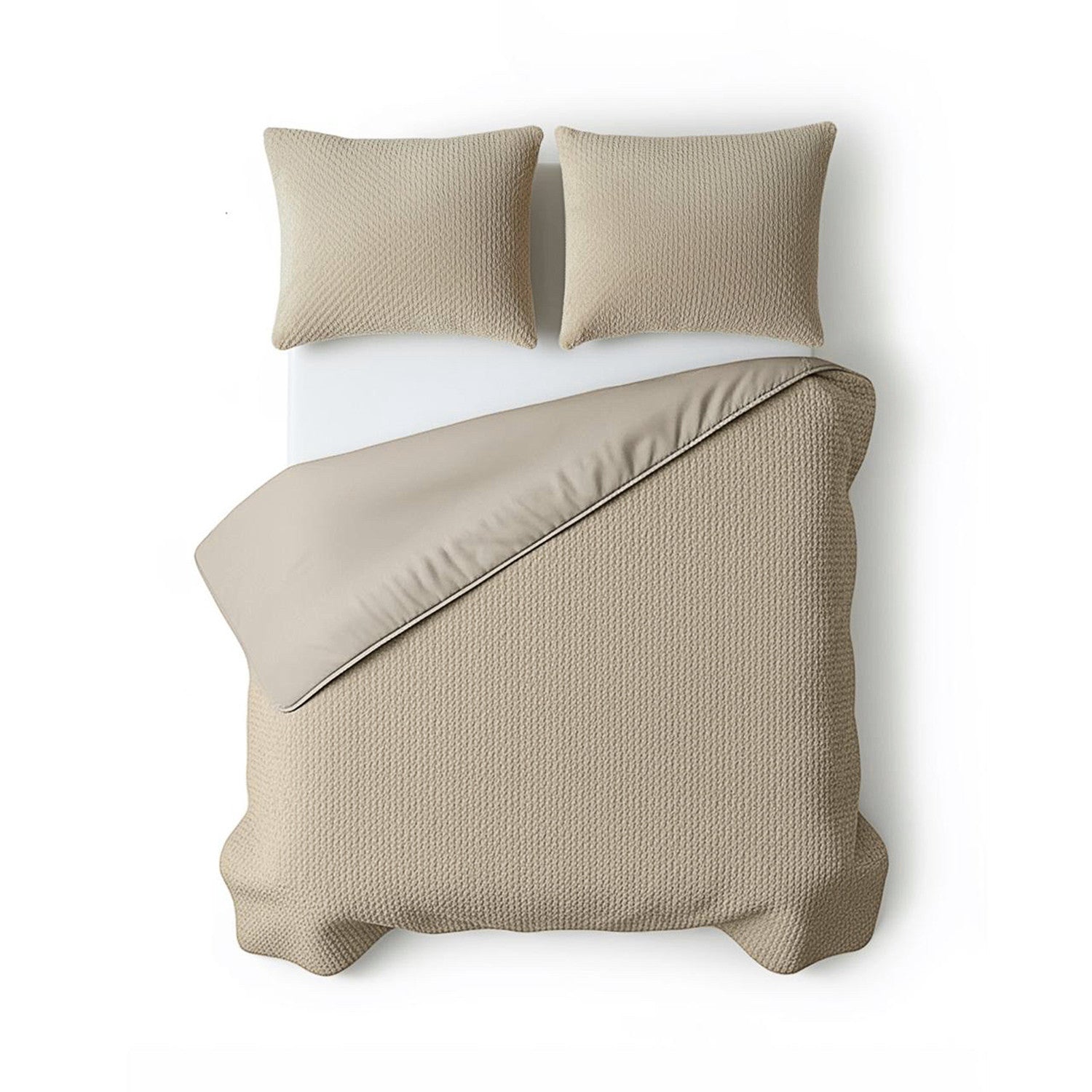 NordDream Teddy Fur pussilakana 200x220 taupe teddy