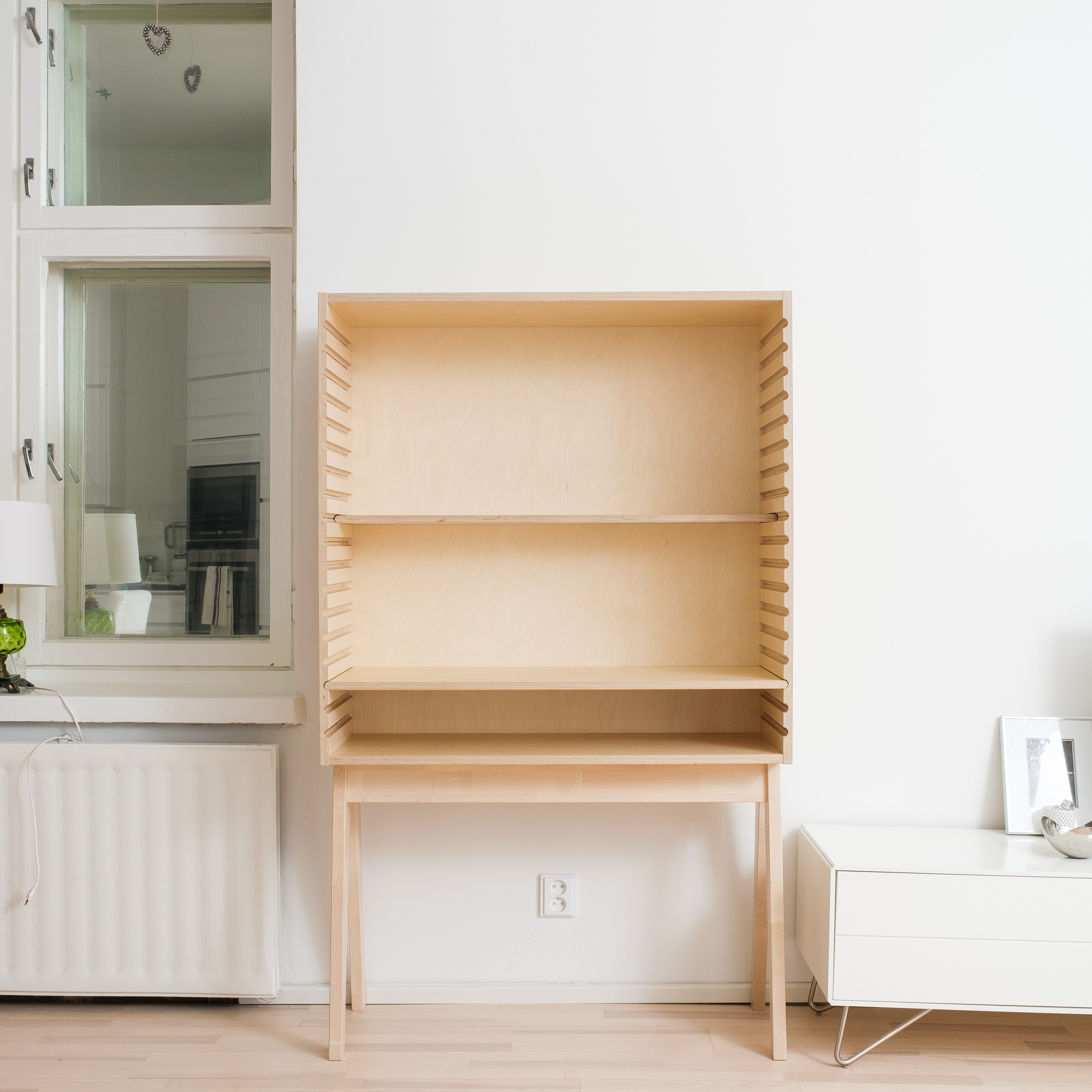 Hima Frame säädettävä työpiste Natural Birch koivu