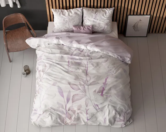 NordDream Essentials Water Leaves pussilakana 200x200cm valk