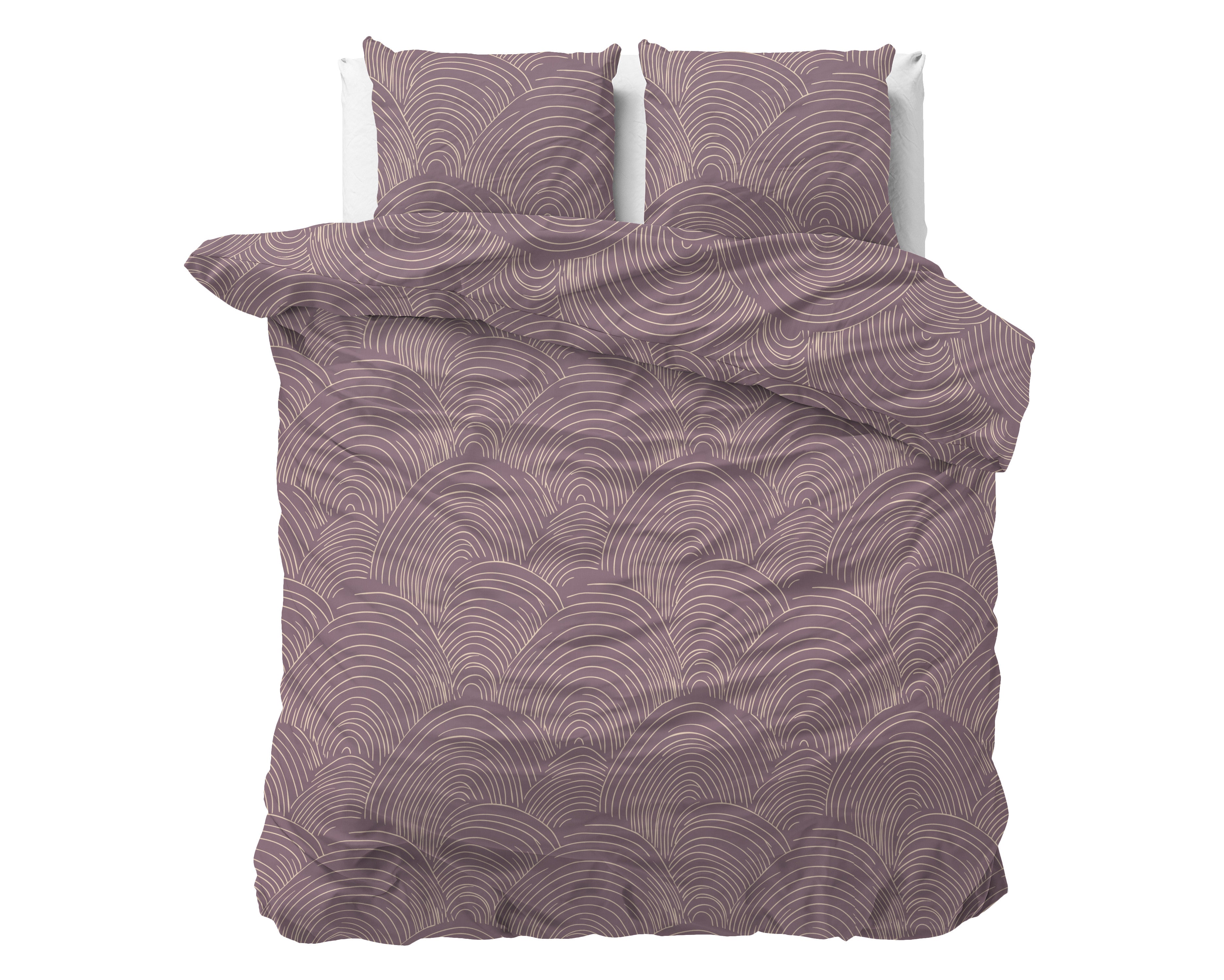 NordDream Pure Dreamscape Paars pussilakana 140x200/220 puuvilla