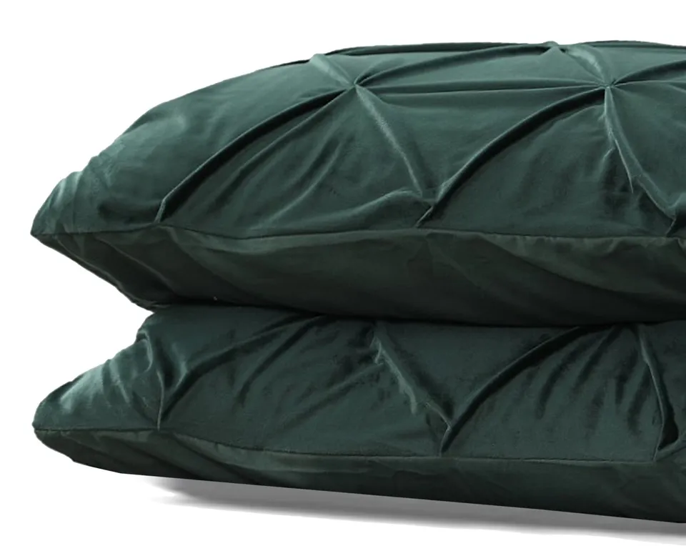 NordDream Velvet Pintuck tyynyliina 60x70 vihreä 2-pack