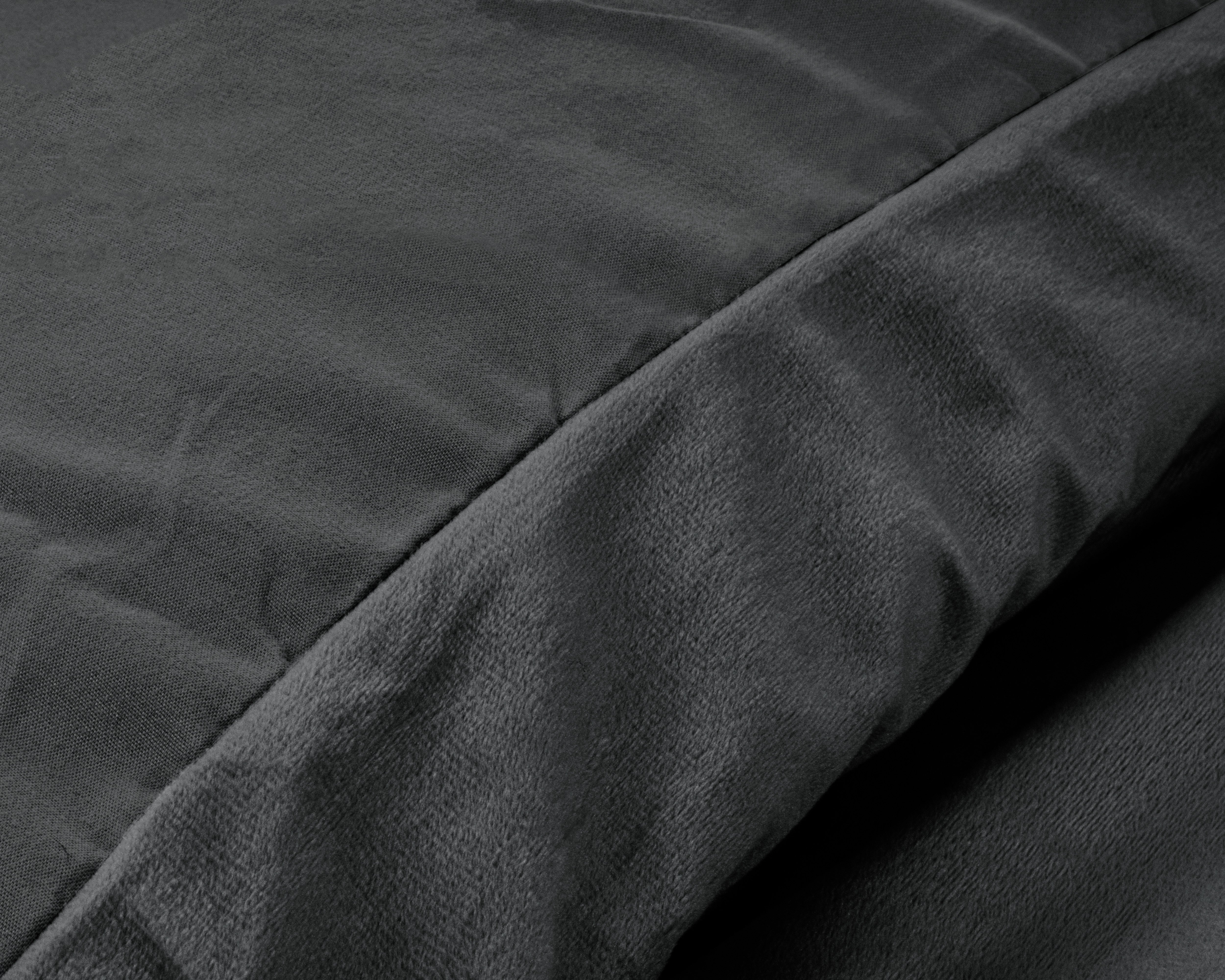 NordDream Velvet Uni Antraciet pussilakana 240x220 sametti