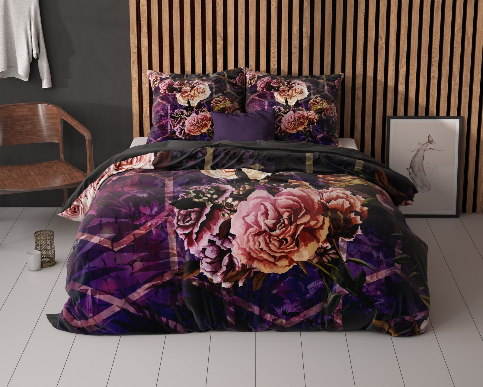 NordDream Essentials Marise pussilakana violetti sis. liinat