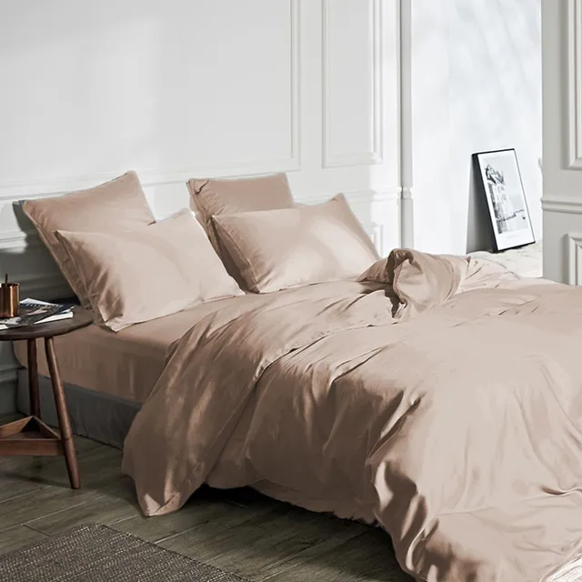 NordDream Bamboo pussilakana 140x200/220 taupe silkkinen