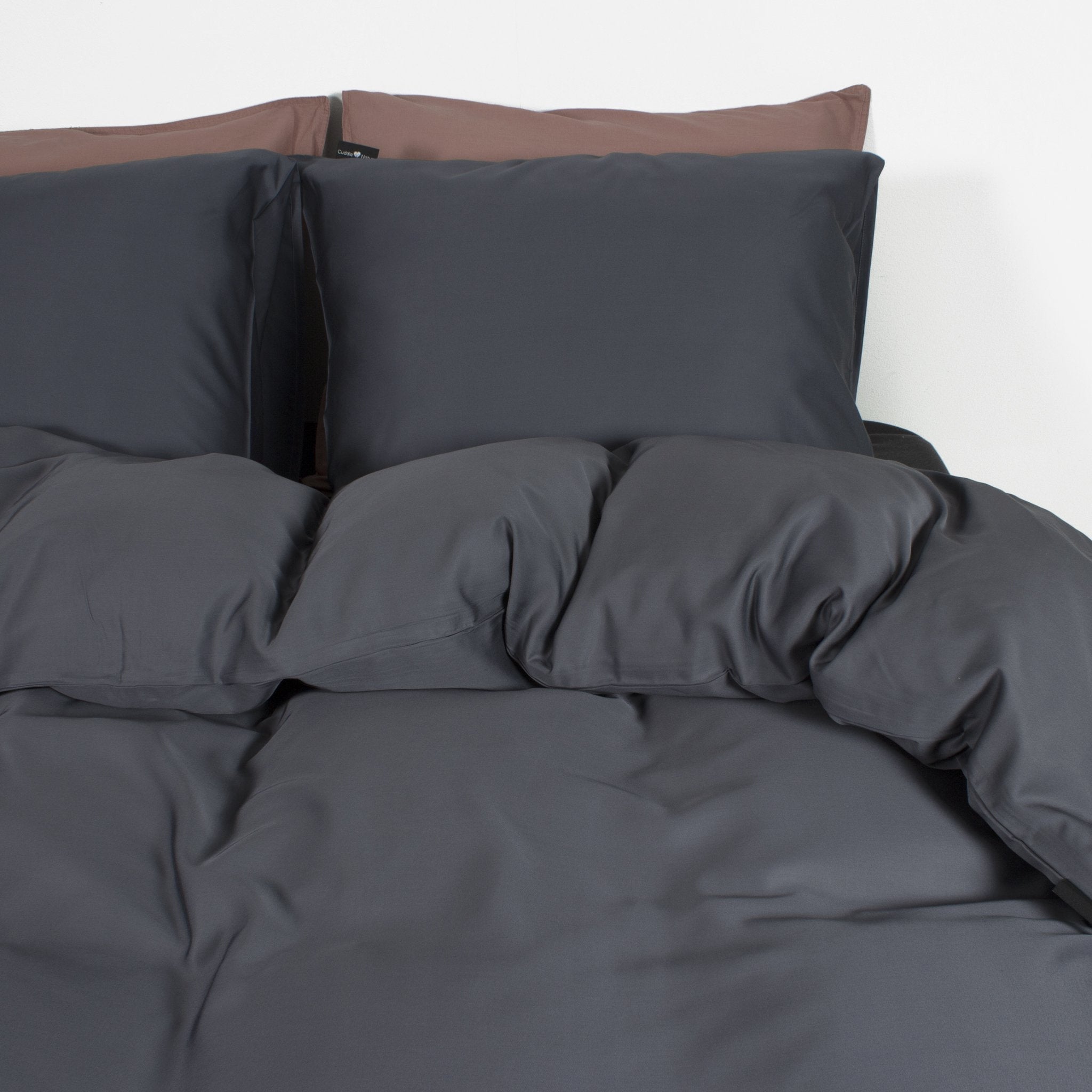 NordDream Bamboo pussilakanasetti 140x200 antrasiitti bambu