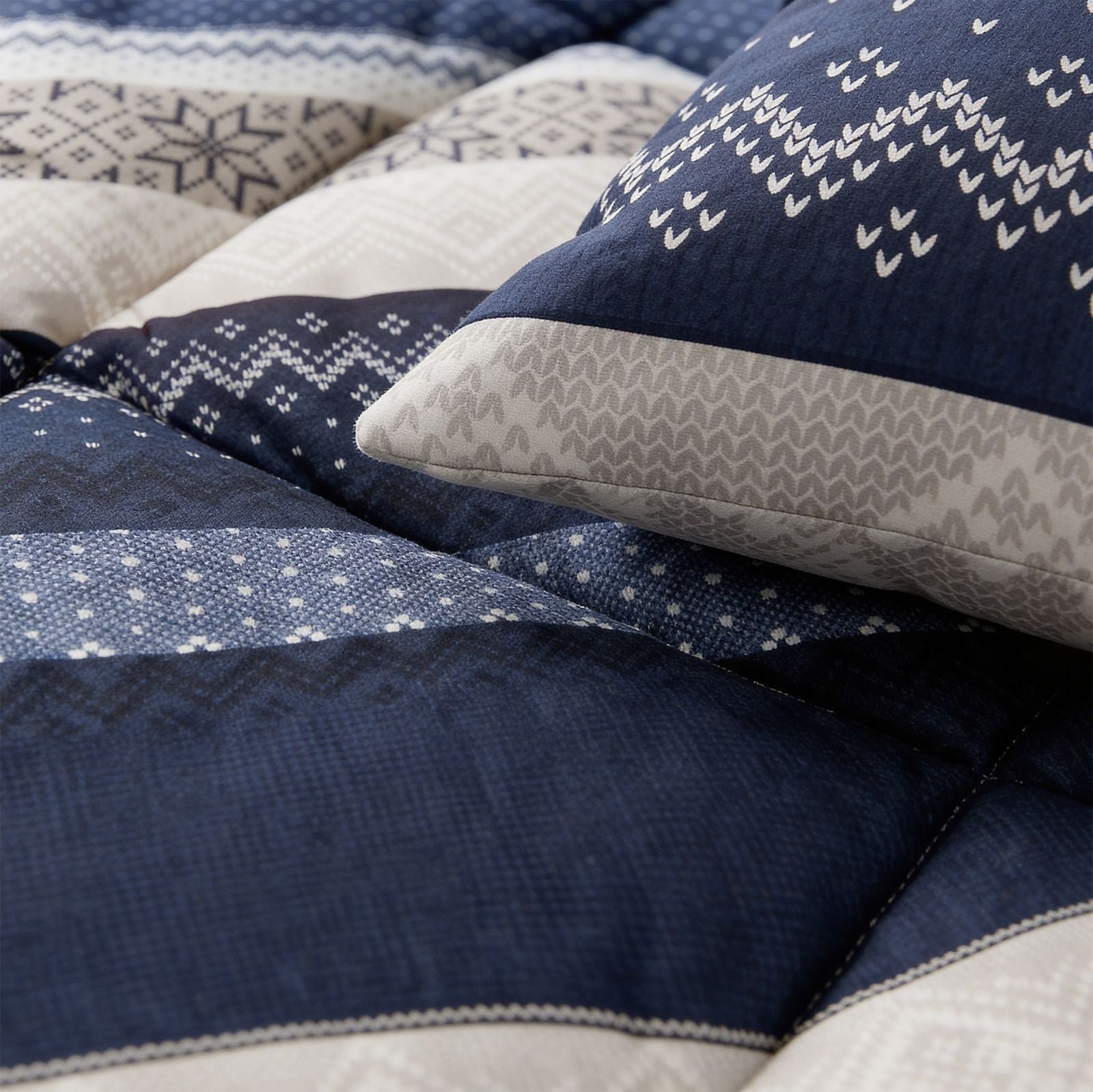 NordDream Lazy Elisabeth pesupeitto navy tyynyliinoilla