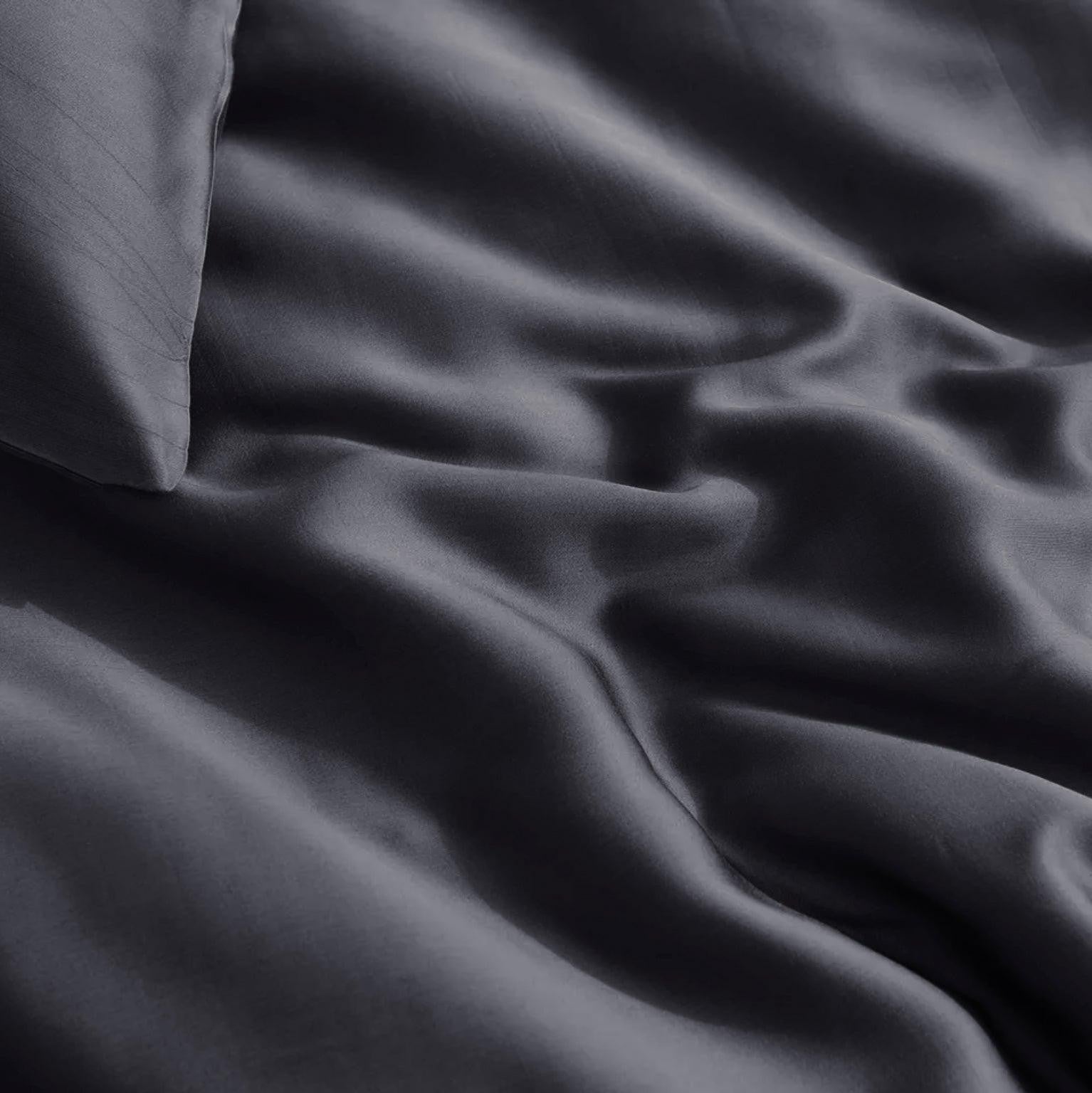 NordDream Bamboo pussilakanasetti 140x200 antrasiitti bambu
