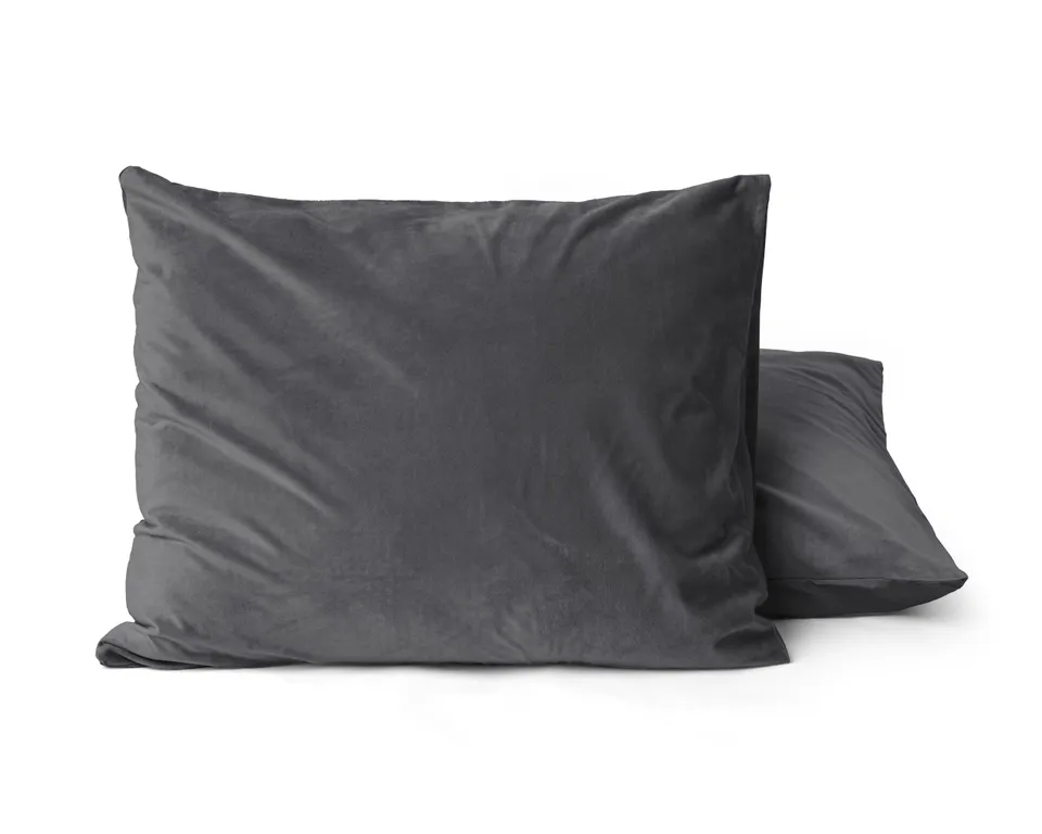 NordSleeps NordDream Velvet tyynyliina 60x70 antrasiitti 2-pack