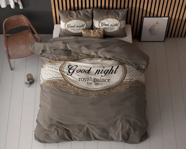 NordDream Essentials Royal Palace Taupe pussilakana 200x200/220 mikrok