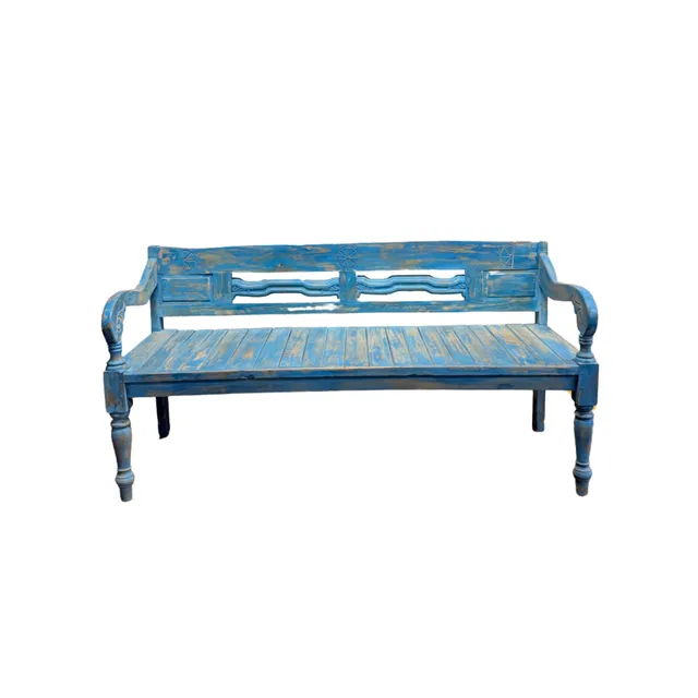 Sasus Vintage sohva tiikki antiikkisininen 175x67x87 cm
